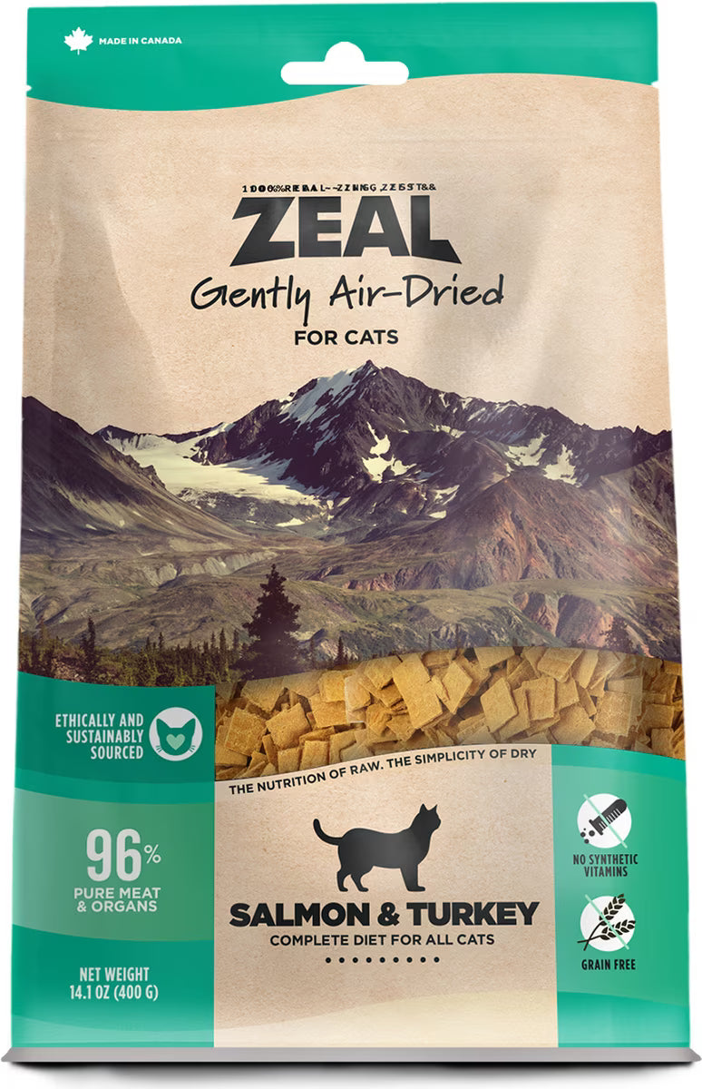 Zeal Cat GF Air-Dried Salmon & Turkey 14.1oz