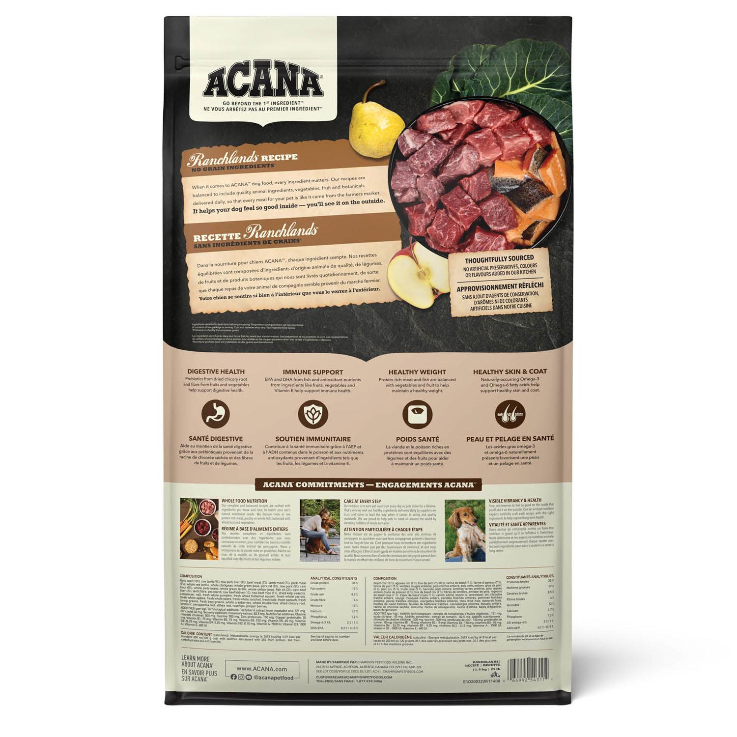 Acana Dog GF Ranchlands 11.4kg