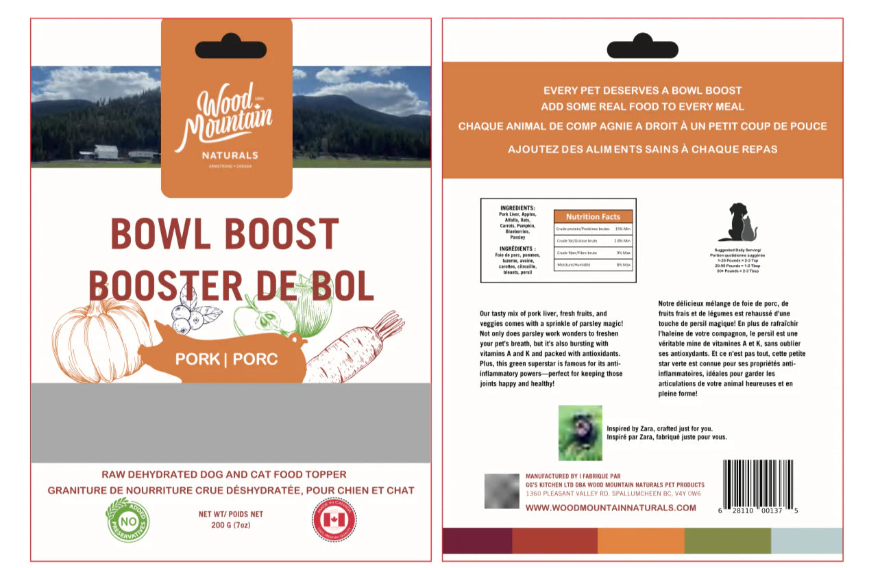 Wood Mountain Bowl Booster Pork 7oz