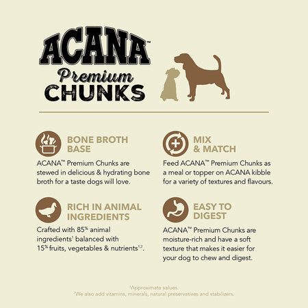 Acana Dog Duck in Bone Broth 363gm