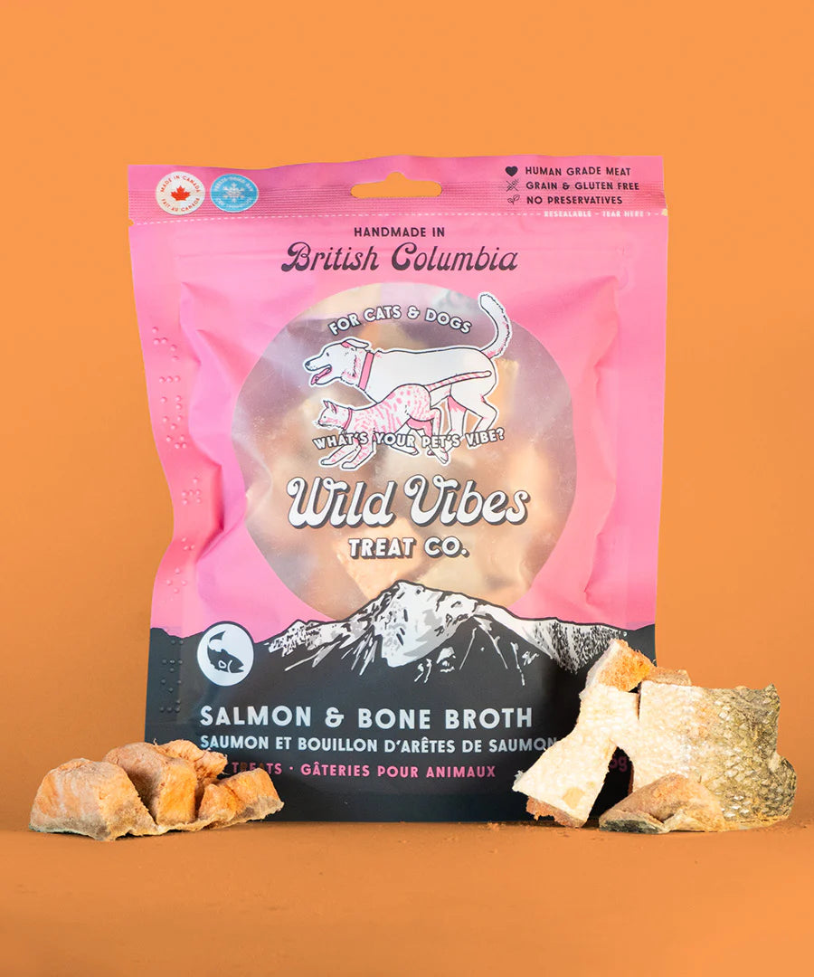 Wild Vibes Salmon and Bone Broth 75g