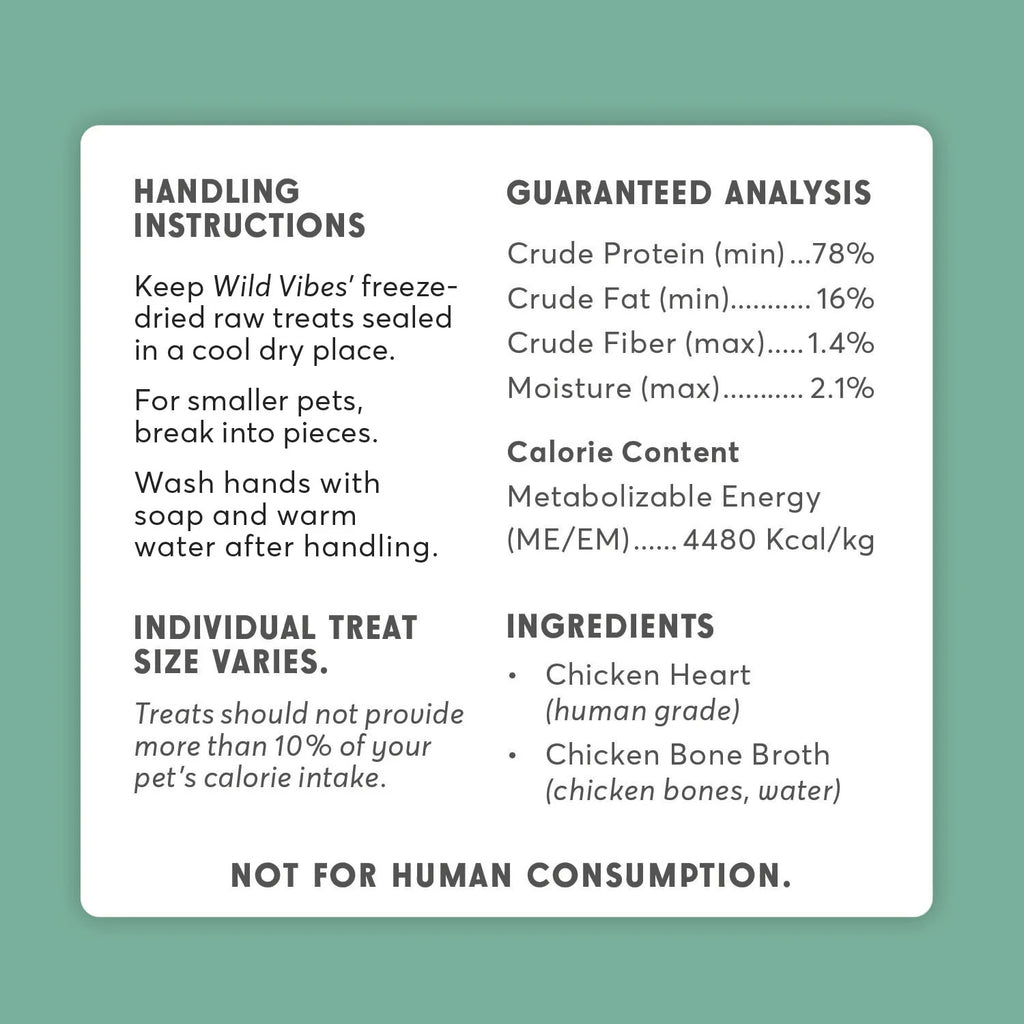 Wild Vibes Chicken Heart and Bone Broth 68g