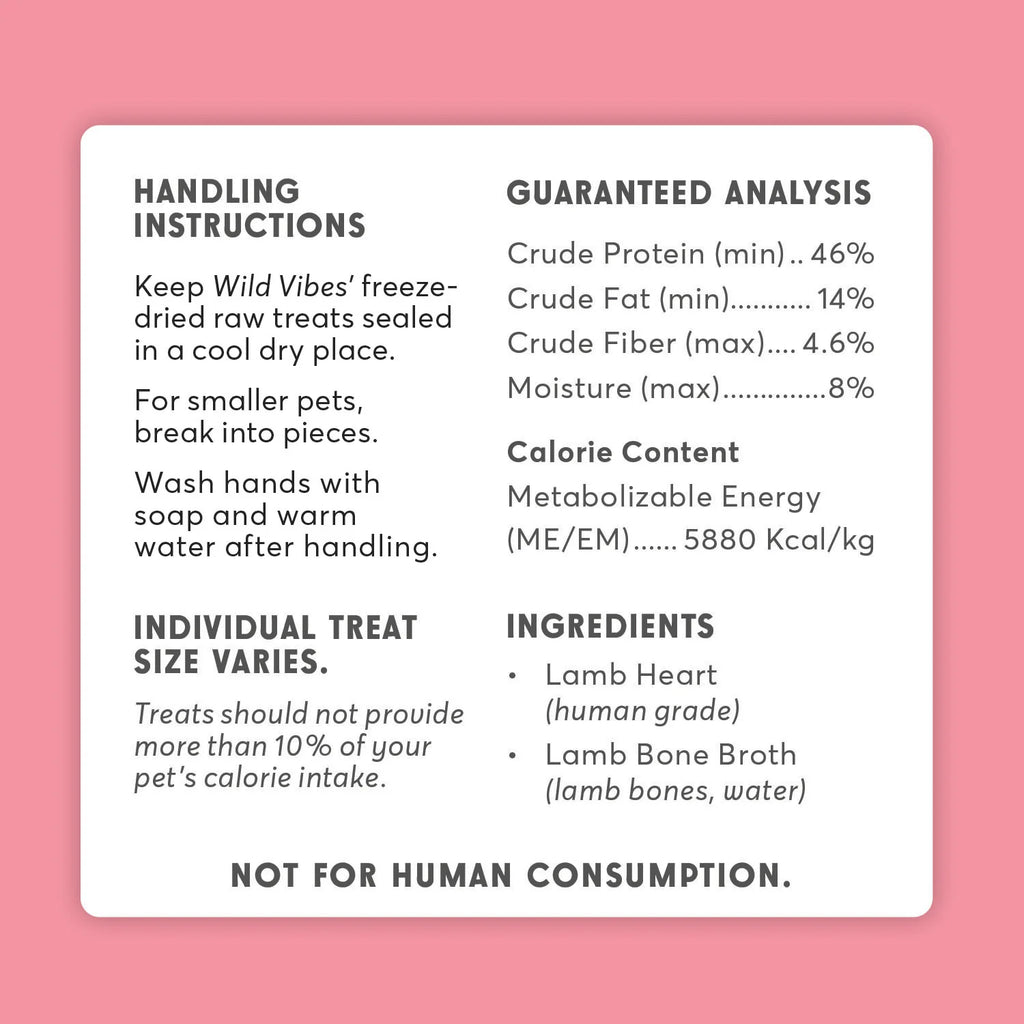 Wild Vibes Lamb Heart and Bone Broth 80g