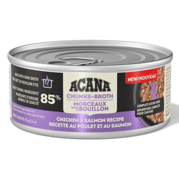 Acana Cat Chunks Chicken & Salmon Kitten 155g